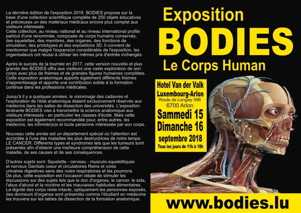 L’exposition Human Bodies aura bien lieu