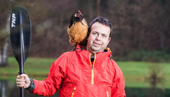 Olivier et sa poule Loreleï